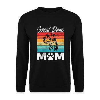 Great Dane Gifts - Unisex Pullover - Schwarz - Vorne - Alina (178cm) & Michal (187cm)