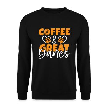 Great Dane Gifts - Unisex Pullover - Schwarz - Vorne - Alina (178cm) & Michal (187cm)