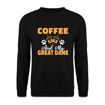 Great Dane Gifts - Unisex Pullover - Schwarz - Vorne - Alina (178cm) & Michal (187cm)