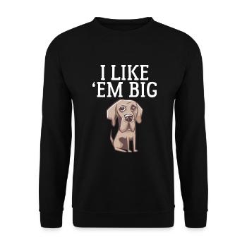 Great Dane Gifts - Unisex Pullover - Schwarz - Vorne - Alina (178cm) & Michal (187cm)