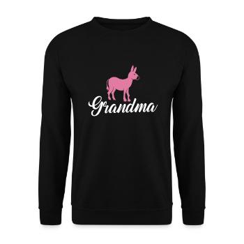 Donkey Lover Gifts - Unisex Pullover - Schwarz - Vorne - Alina (178cm) & Michal (187cm)
