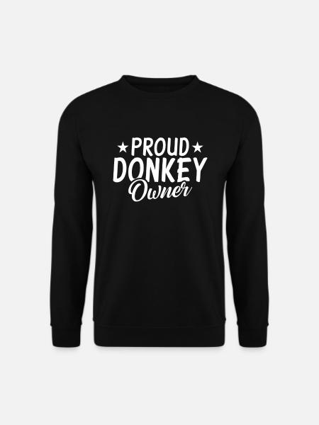 Donkey Lover Gifts - Unisex Pullover - Schwarz
