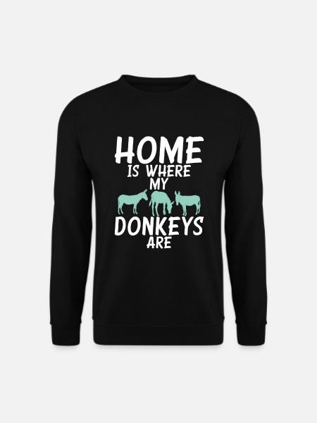 Donkey Lover Gifts - Unisex Sweatshirt - black
