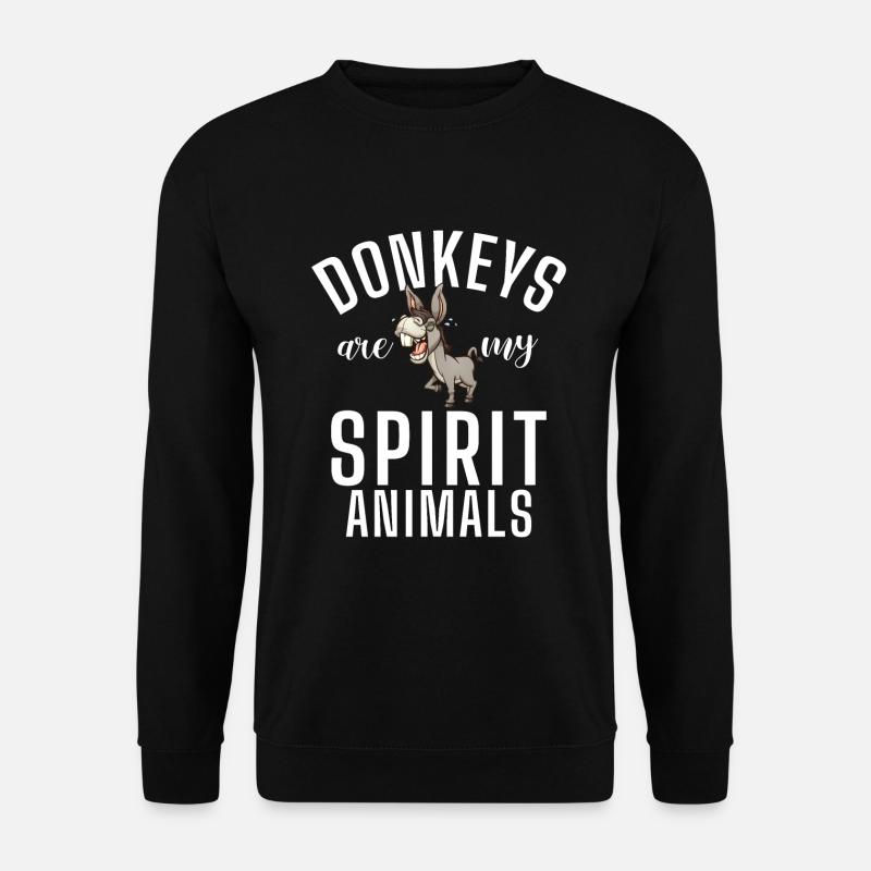 Donkey Lover Gifts - Unisex Pullover - Schwarz