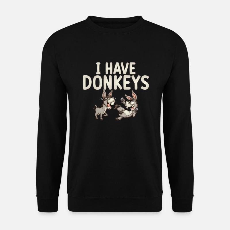 Donkey Lover Gifts - Unisex Sweatshirt - black