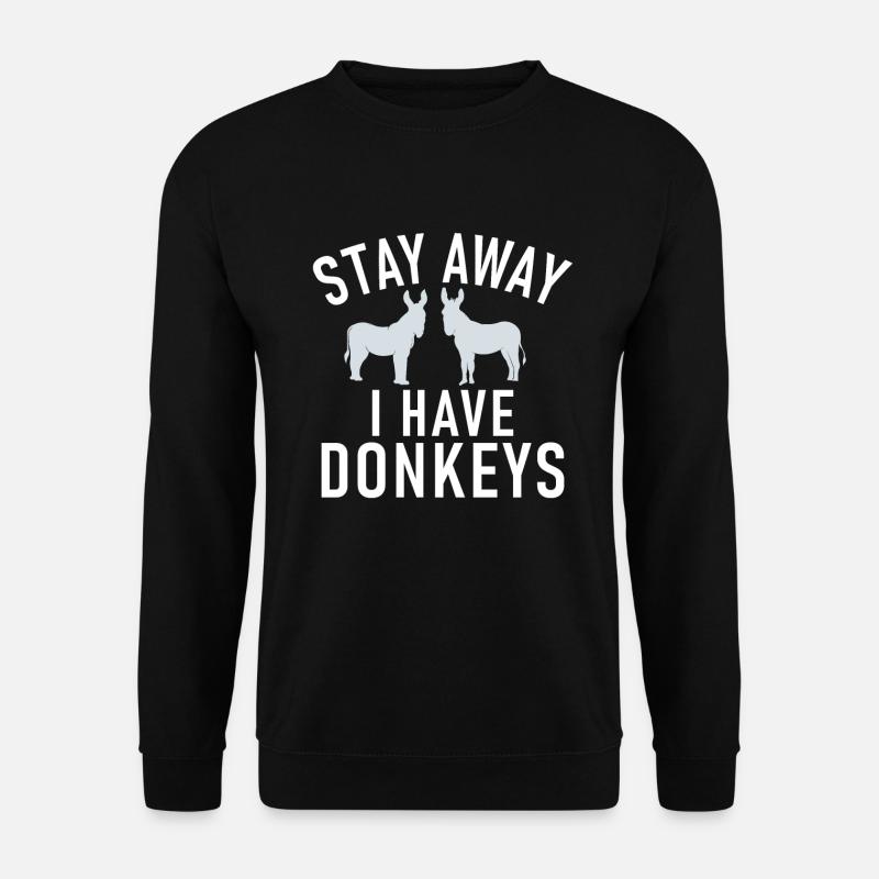 Donkey Lover Gifts - Unisex Pullover - Schwarz