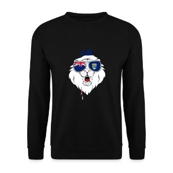 Saint Helena - Unisex Sweatshirt - black - Front - Alina (178cm) & Michal (187cm)