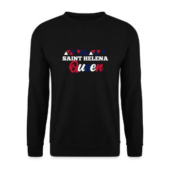 Saint Helena - Unisex Sweatshirt - black - Front - Alina (178cm) & Michal (187cm)