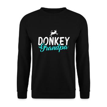 Cadeaux d’amoureux de l’âne - Sweat-shirt Unisexe - noir - Devant - Alina (178cm) & Michal (187cm)