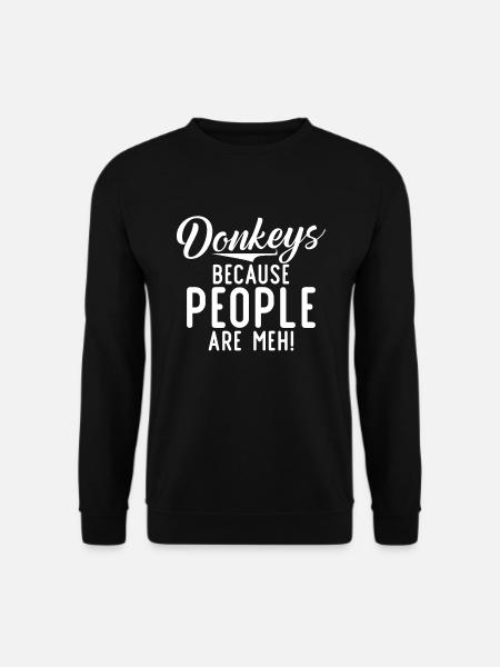Donkey Lover Gifts - Unisex Sweatshirt - black