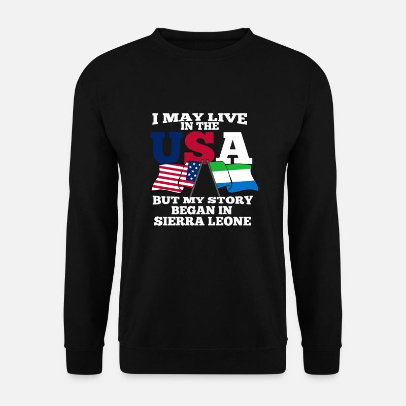 Sierra Leone - Unisex Pullover - Schwarz