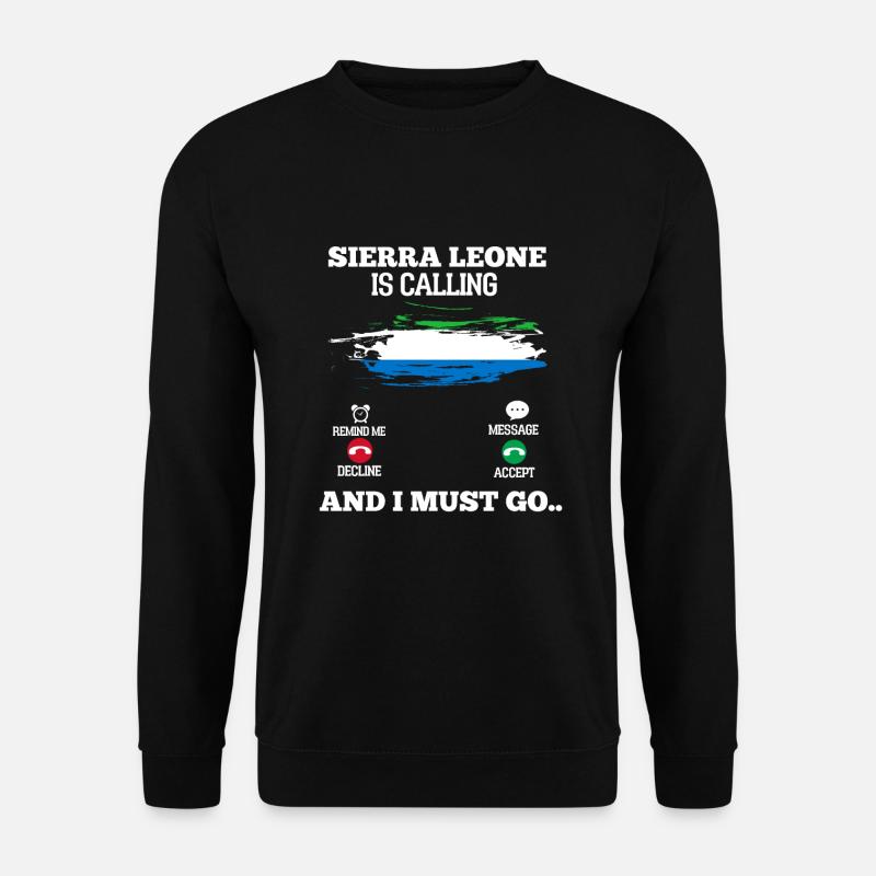 Sierra Leone - Unisex Pullover - Schwarz