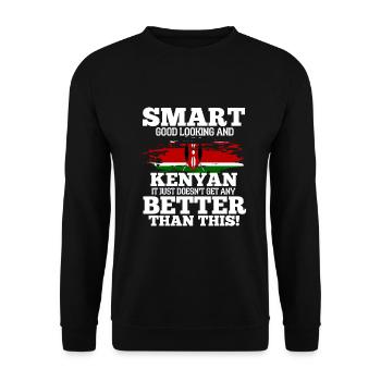 Kenya - Unisex Sweatshirt - black - Front - Alina (178cm) & Michal (187cm)