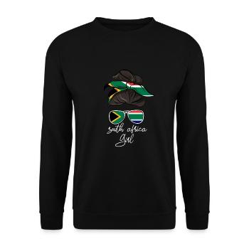 South Africa - Unisex Sweatshirt - black - Front - Alina (178cm) & Michal (187cm)