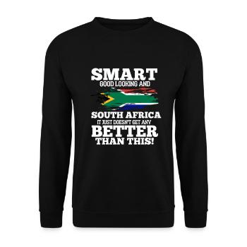 Afrique du Sud - Sweat-shirt Unisexe - noir - Devant - Alina (178cm) & Michal (187cm)
