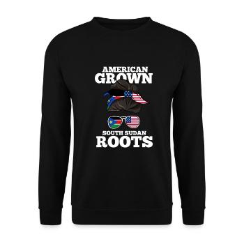 South Sudan - Unisex Sweatshirt - black - Front - Alina (178cm) & Michal (187cm)