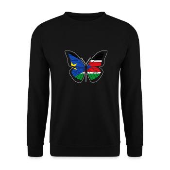 South Sudan - Unisex Sweatshirt - black - Front - Alina (178cm) & Michal (187cm)