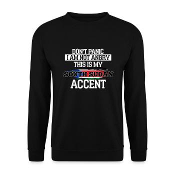South Sudan - Unisex Sweatshirt - black - Front - Alina (178cm) & Michal (187cm)