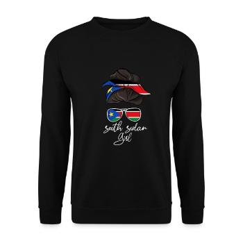 South Sudan - Unisex Sweatshirt - black - Front - Alina (178cm) & Michal (187cm)