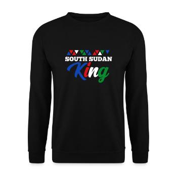 South Sudan - Unisex Sweatshirt - black - Front - Alina (178cm) & Michal (187cm)