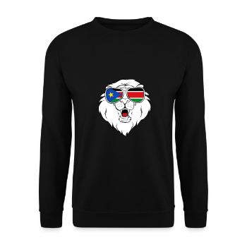 South Sudan - Unisex Sweatshirt - black - Front - Alina (178cm) & Michal (187cm)