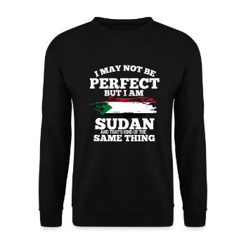 Sudan - Unisex Sweatshirt - black - Front - Alina (178cm) & Michal (187cm)