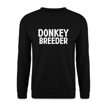 Cadeaux d’amoureux de l’âne - Sweat-shirt Unisexe - noir - Devant - Alina (178cm) & Michal (187cm)