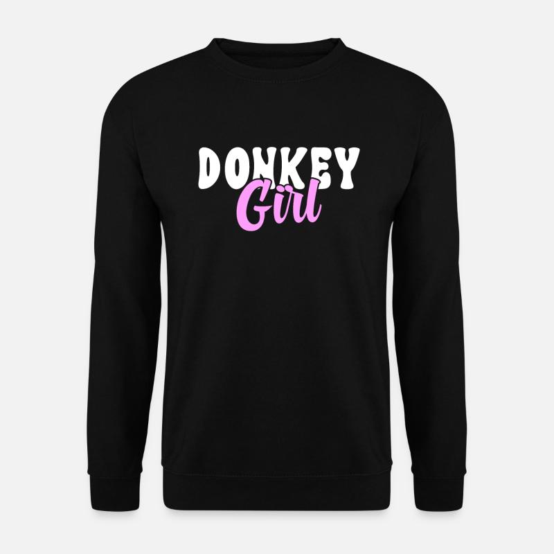 Donkey Lover Gifts - Unisex Pullover - Schwarz