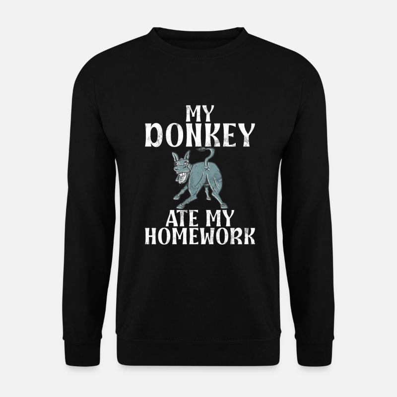 Donkey Lover Gifts - Unisex Sweatshirt - black