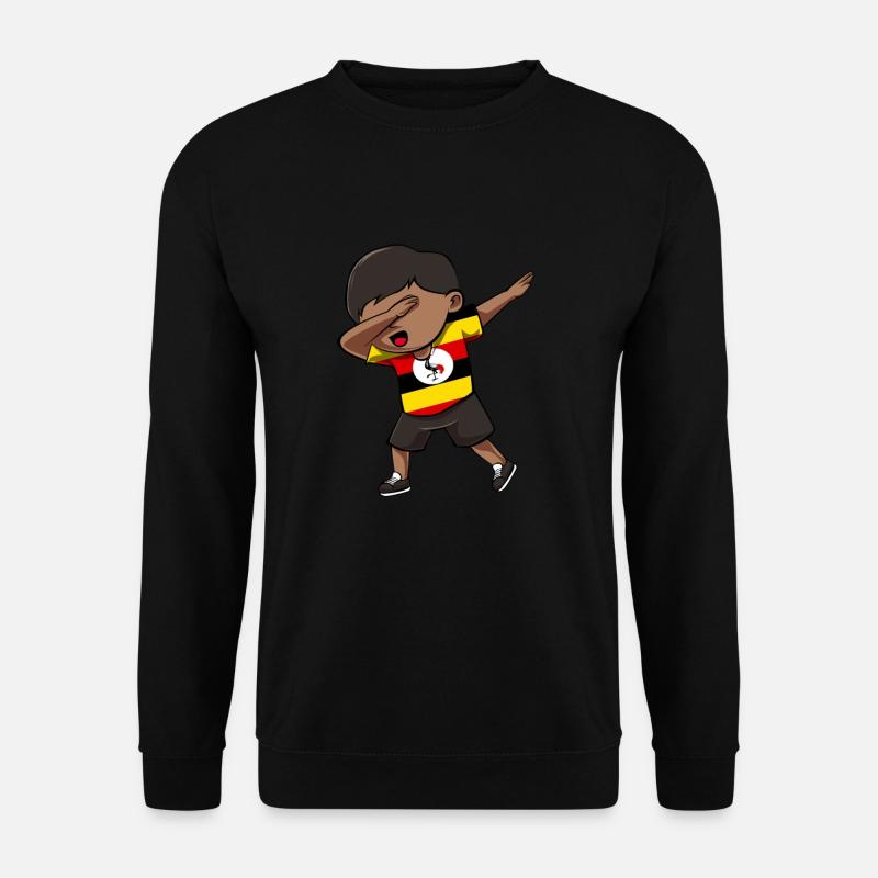 Uganda - Unisex Pullover - Schwarz