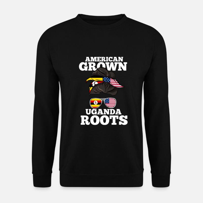 Uganda - Unisex Pullover - Schwarz