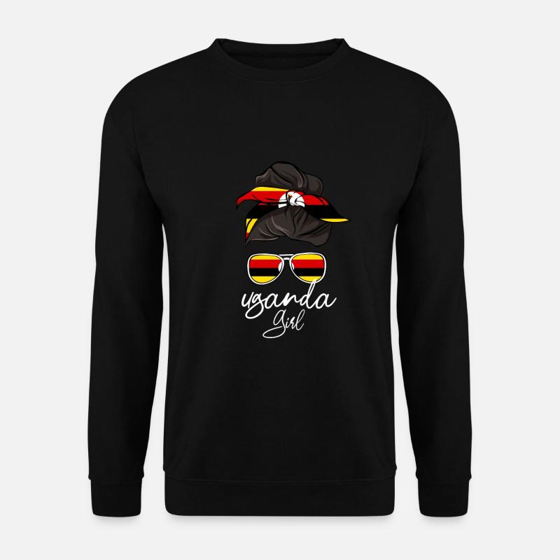 Uganda - Unisex Pullover - Schwarz