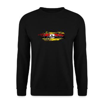 Uganda - Unisex Sweatshirt - black - Front - Alina (178cm) & Michal (187cm)