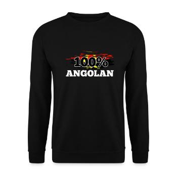 Angola - Unisex Sweatshirt - black - Front - Alina (178cm) & Michal (187cm)