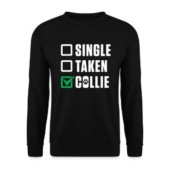 Collie Gifts - Unisex Pullover - Schwarz - Vorne - Alina (178cm) & Michal (187cm)