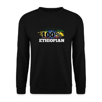 Éthiopie - Sweat-shirt Unisexe - noir - Devant - Alina (178cm) & Michal (187cm)