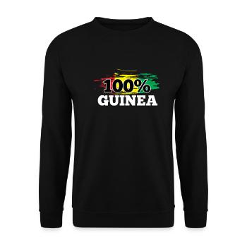 Guinea - Unisex Sweatshirt - black - Front - Alina (178cm) & Michal (187cm)
