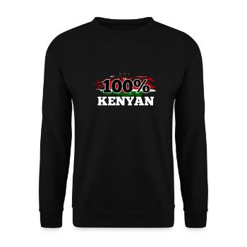 Kenya - Unisex Sweatshirt - black - Front - Alina (178cm) & Michal (187cm)