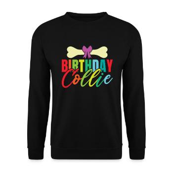 Cadeaux Collie - Sweat-shirt Unisexe - noir - Devant - Alina (178cm) & Michal (187cm)