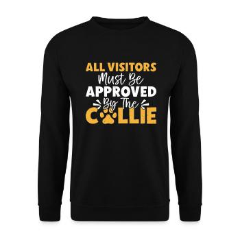 Cadeaux Collie - Sweat-shirt Unisexe - noir - Devant - Alina (178cm) & Michal (187cm)