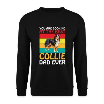 Collie Gifts - Unisex Pullover - Schwarz - Vorne - Alina (178cm) & Michal (187cm)