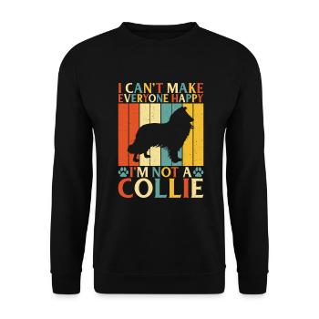 Cadeaux Collie - Sweat-shirt Unisexe - noir - Devant - Alina (178cm) & Michal (187cm)
