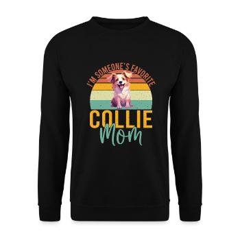 Cadeaux Collie - Sweat-shirt Unisexe - noir - Devant - Alina (178cm) & Michal (187cm)