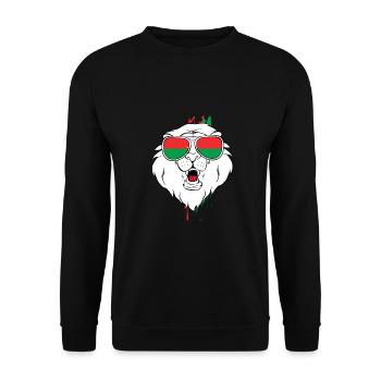 Burkina Faso - Unisex Sweatshirt - black - Front - Alina (178cm) & Michal (187cm)