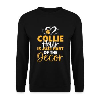 Cadeaux Collie - Sweat-shirt Unisexe - noir - Devant - Alina (178cm) & Michal (187cm)