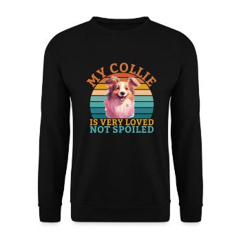 Cadeaux Collie - Sweat-shirt Unisexe - noir - Devant - Alina (178cm) & Michal (187cm)