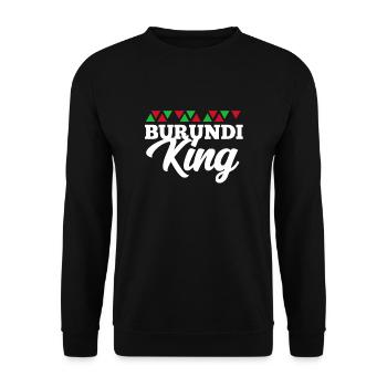 Burundi - Sweat-shirt Unisexe - noir - Devant - Alina (178cm) & Michal (187cm)