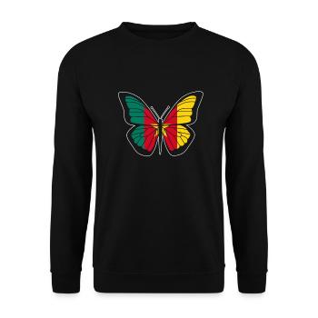 Kamerun - Unisex Pullover - Schwarz - Vorne - Alina (178cm) & Michal (187cm)