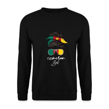 Kamerun - Unisex Pullover - Schwarz - Vorne - Alina (178cm) & Michal (187cm)