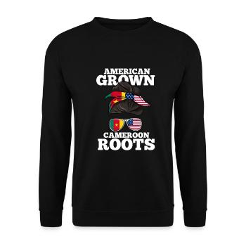 Cameroon - Unisex Sweatshirt - black - Front - Alina (178cm) & Michal (187cm)